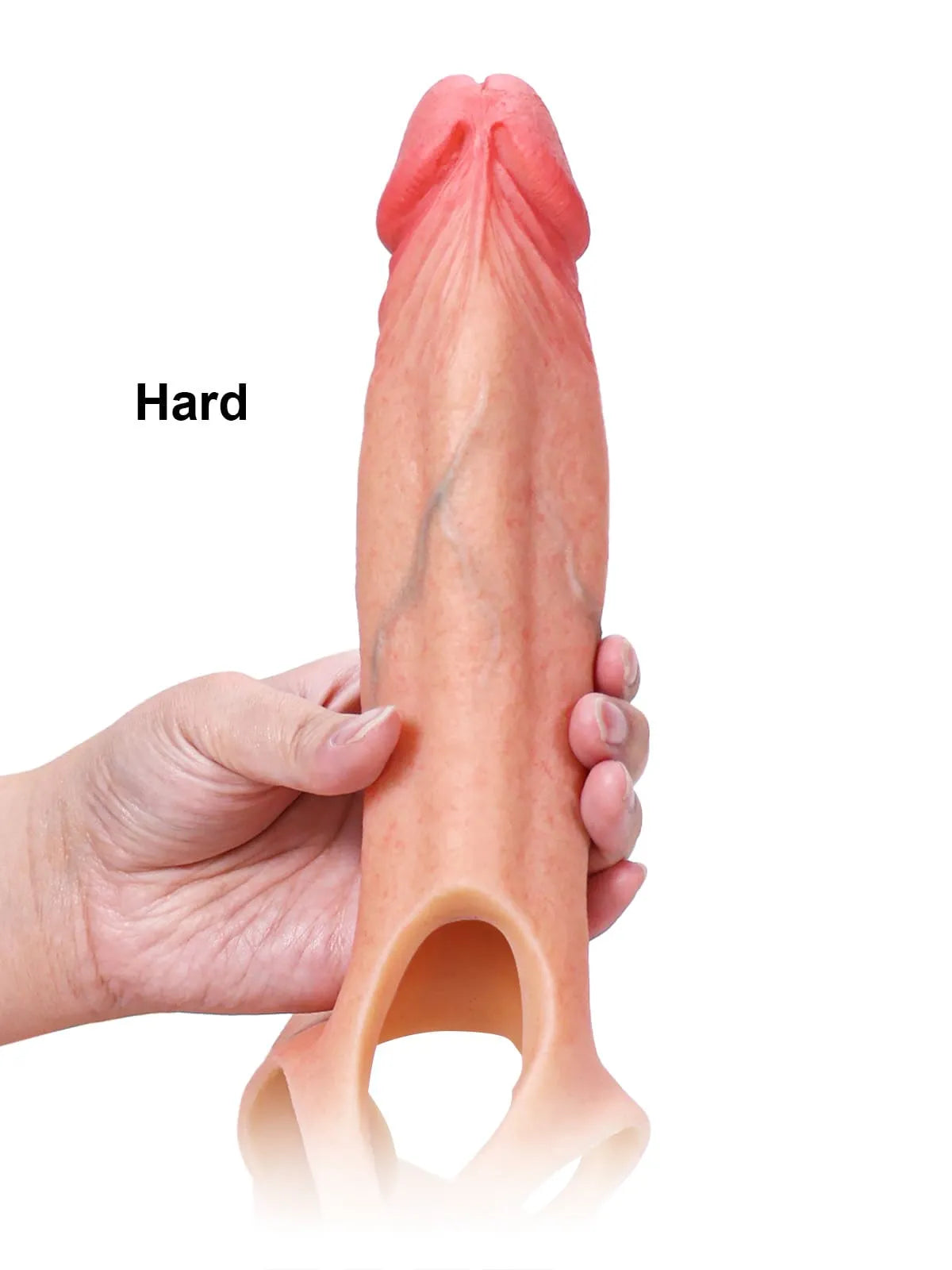 Daenerys - Arnés Strap-On Hueco, Extensión de Pene, Manga Disfunción Eréctil - 20cm