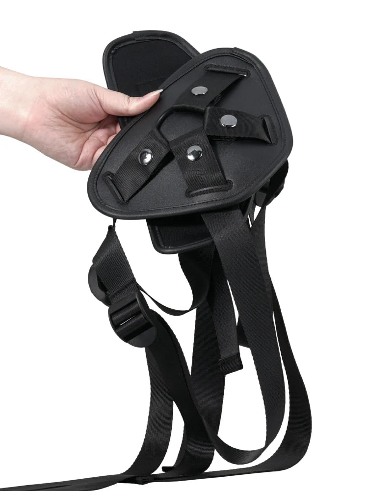 Arnés de Cuero Ajustable para Consoladores con Ventosa