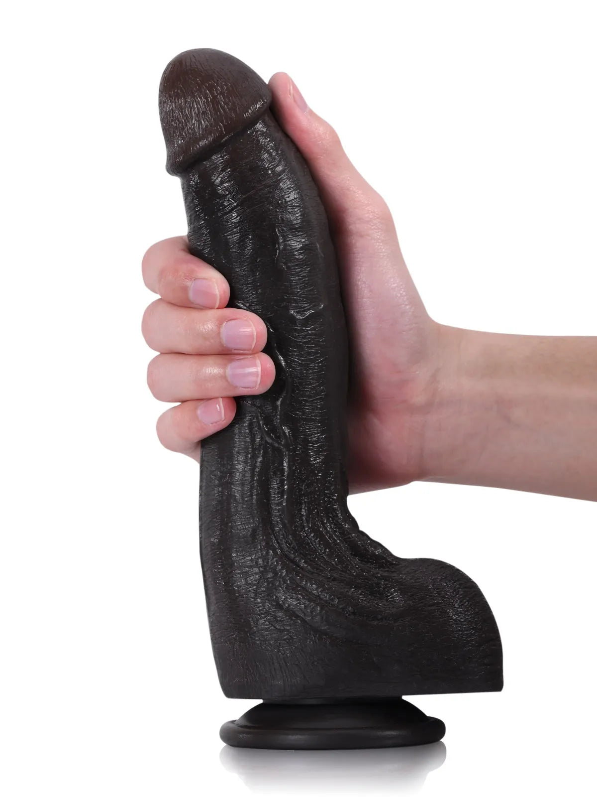 Cameron - Consolador Grande con Testículos Arrugados y Suaves - 24 cm