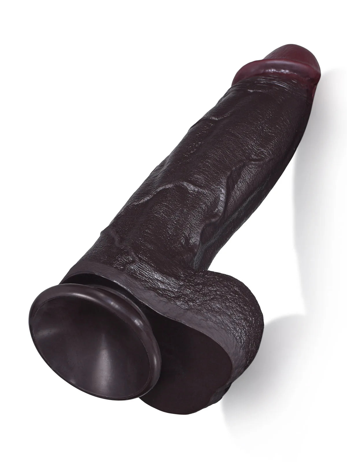 Henry 27,4 cm Dildo Negro Vibrador con Punta Afilada y Cuerpo Ancho