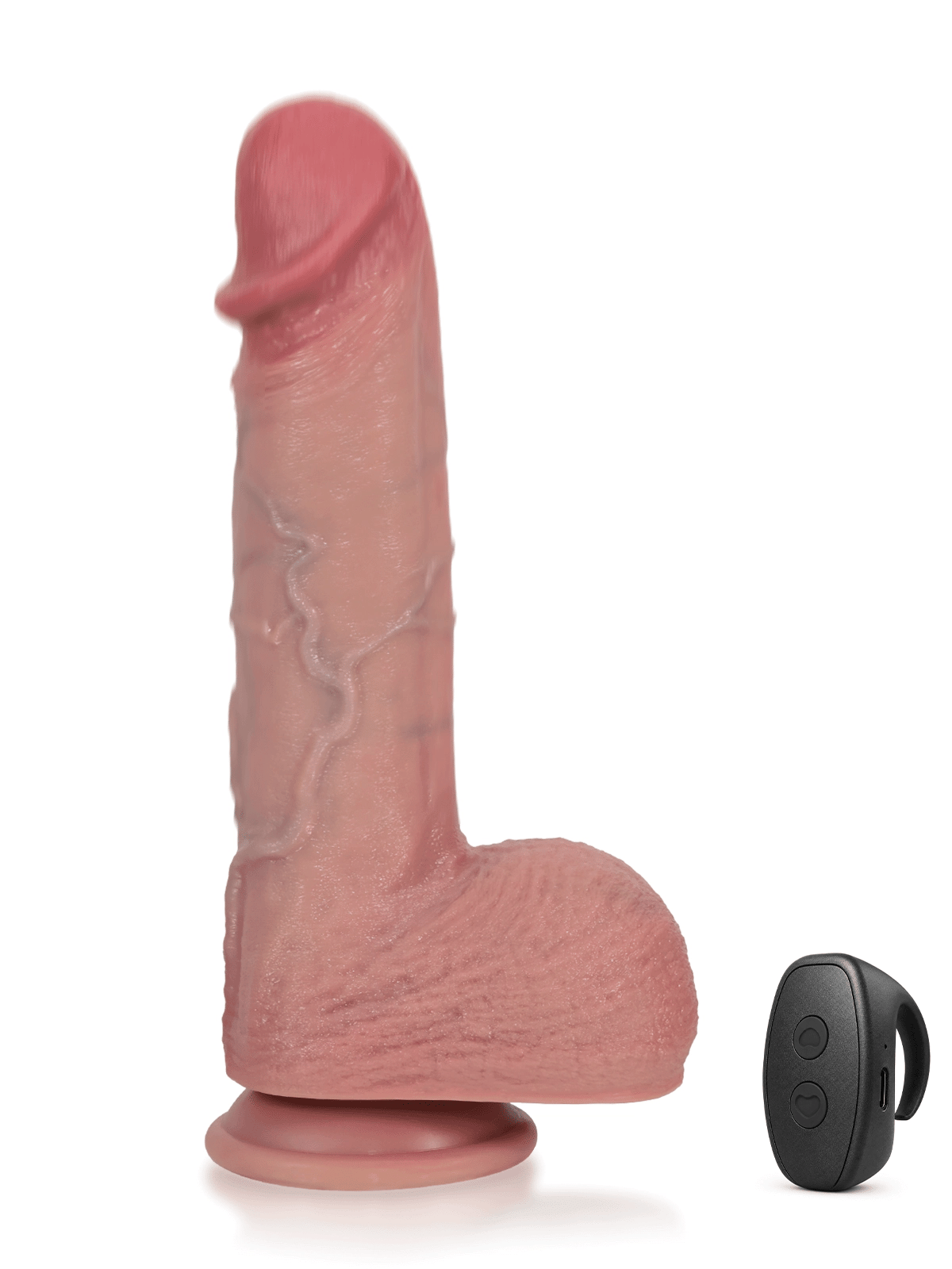 Ivan - Dildo Vibrador con Movimiento, Glande Abombado y Cresta Dorsal - 25 cm