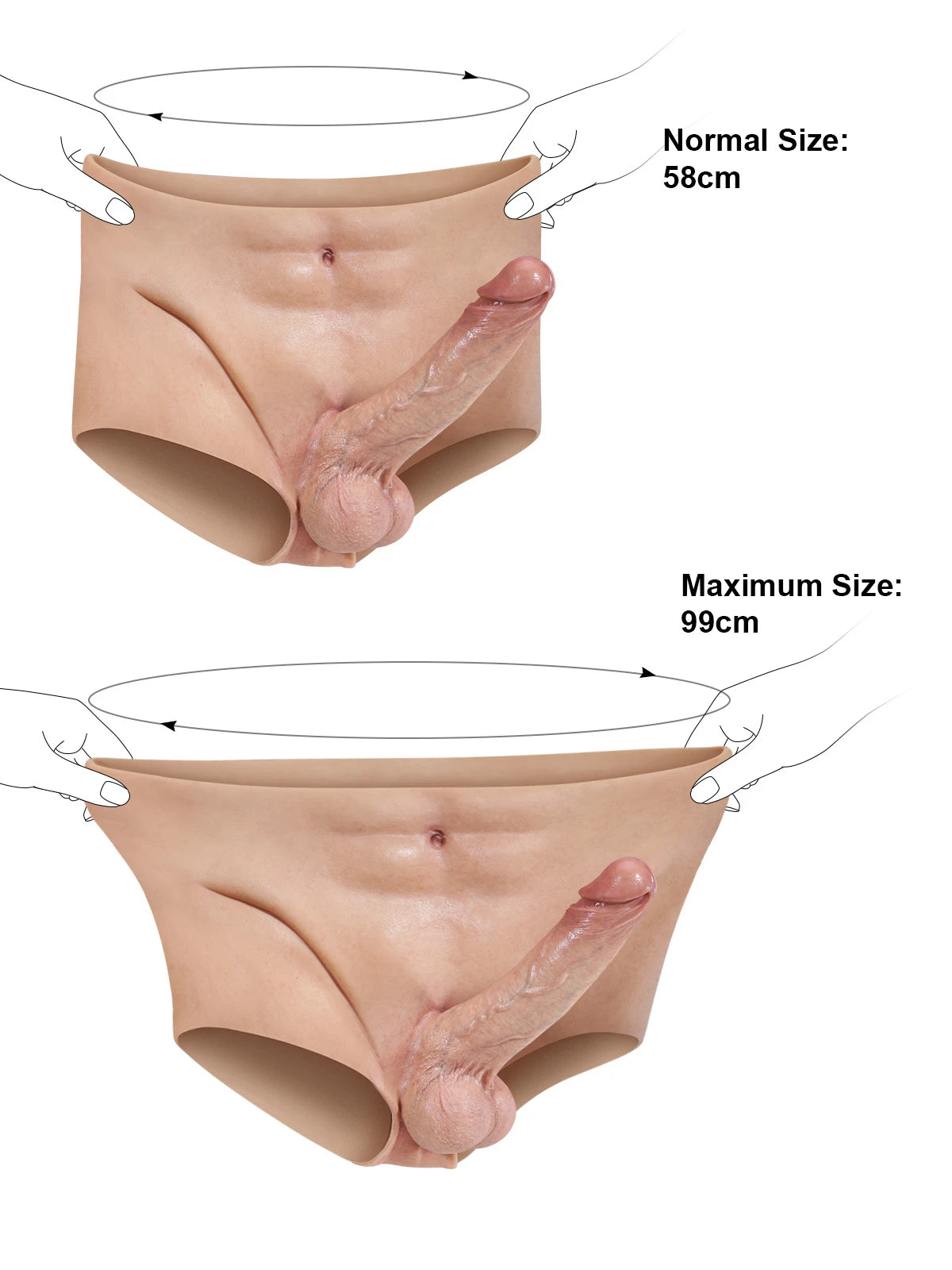 Marcus:Arnés de Silicona con Consolador Realista Fijo 15cm