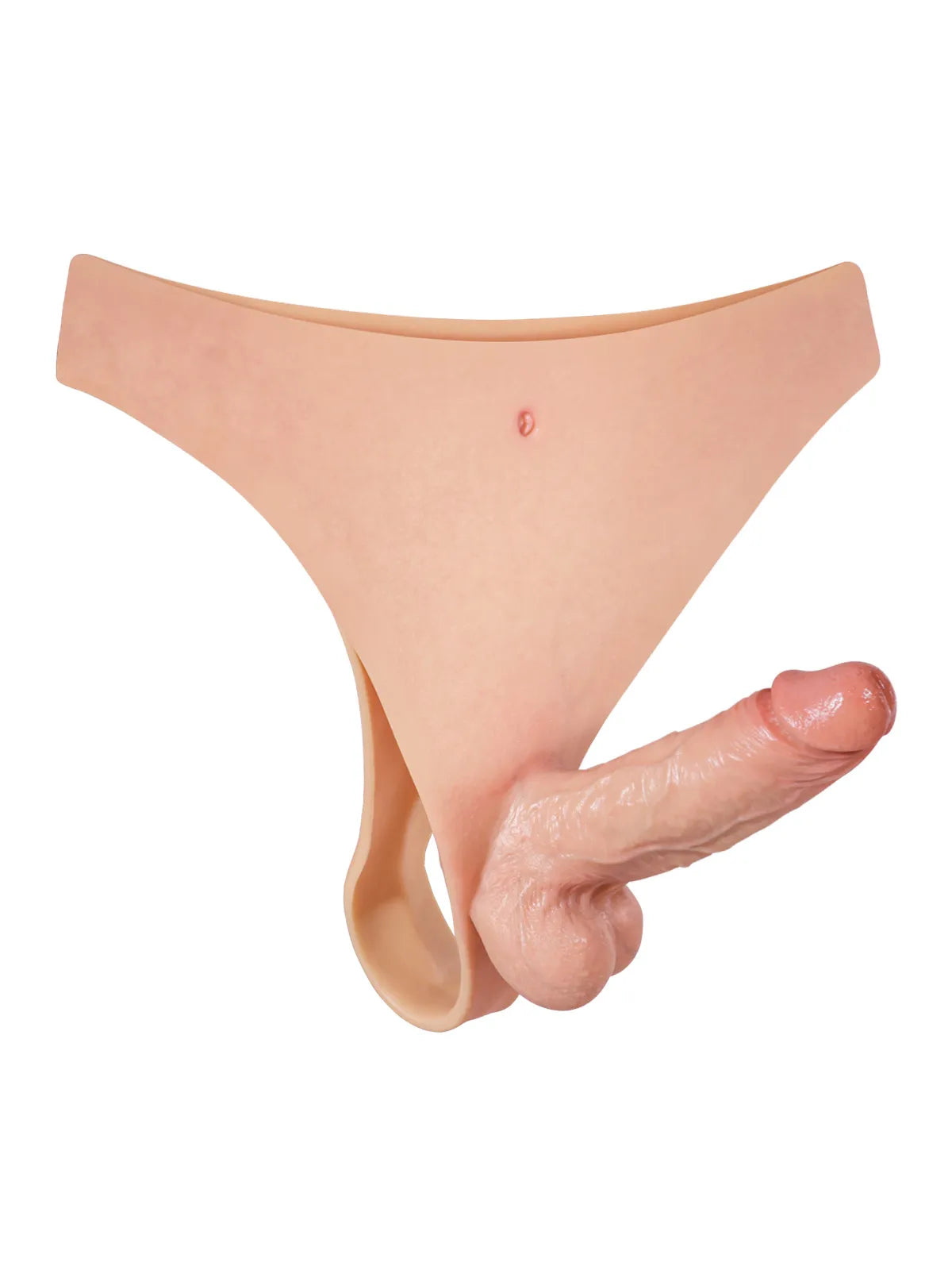 Lucho - Arnés con Consolador de Silicona Realista con Núcleo Firme para Principiantes - 15,5 cm