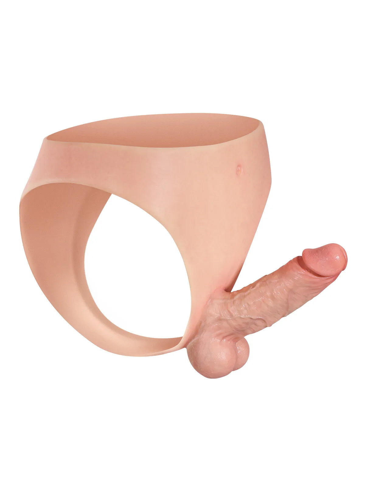 Lucho - Arnés con Consolador de Silicona Realista con Núcleo Firme para Principiantes - 15,5 cm