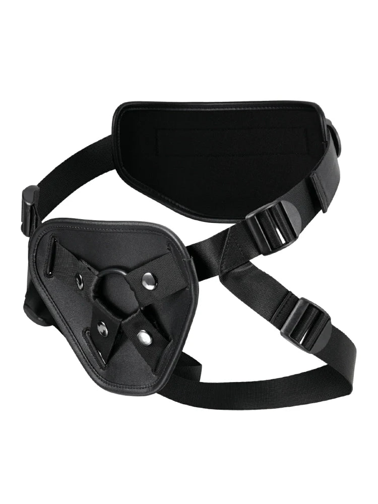 Arnés de Cuero Ajustable para Consoladores con Ventosa