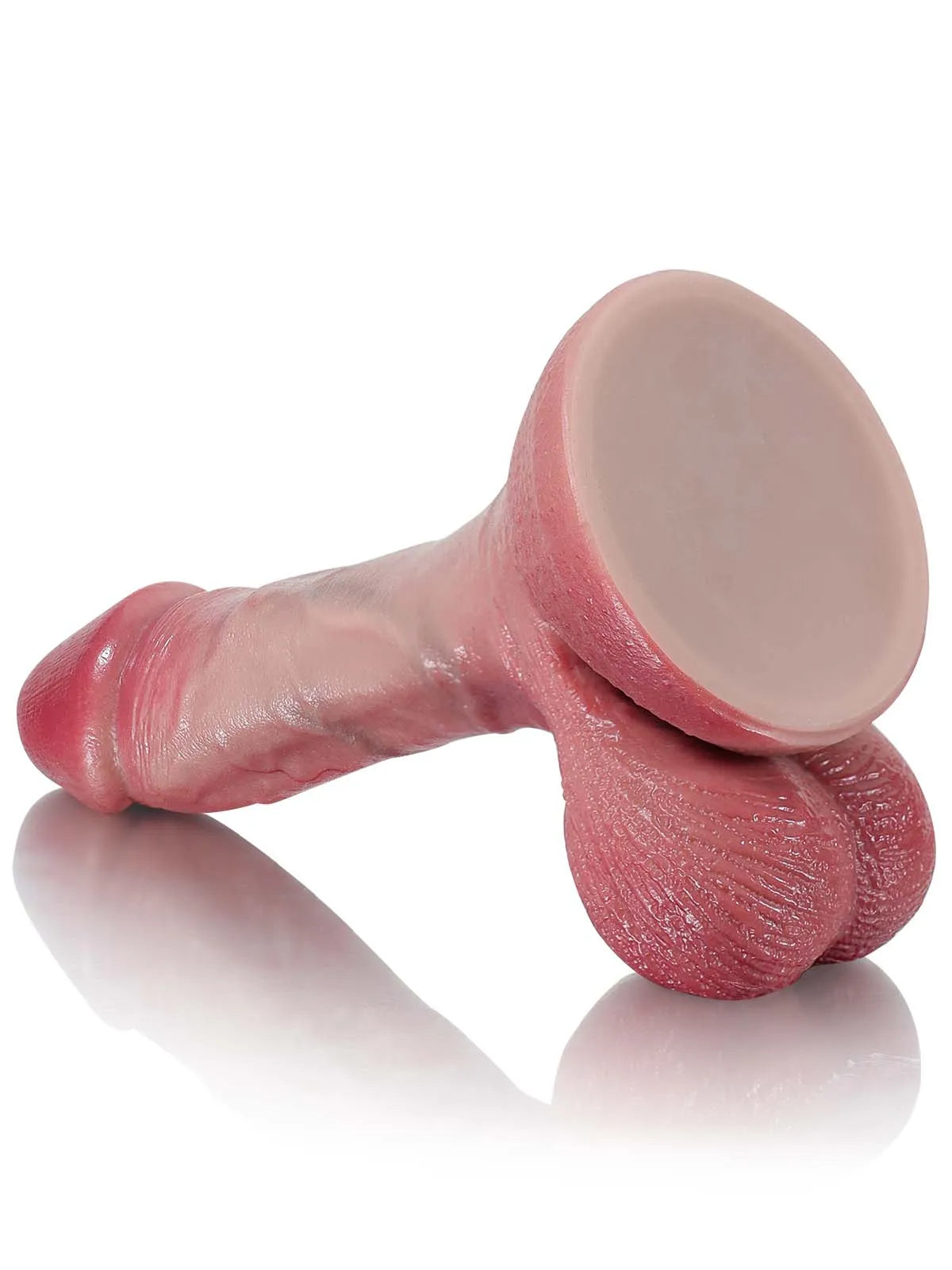 Smith - Consolador Realista Pequeño de Piel Suave con Testículos Colgantes - 15,5 cm