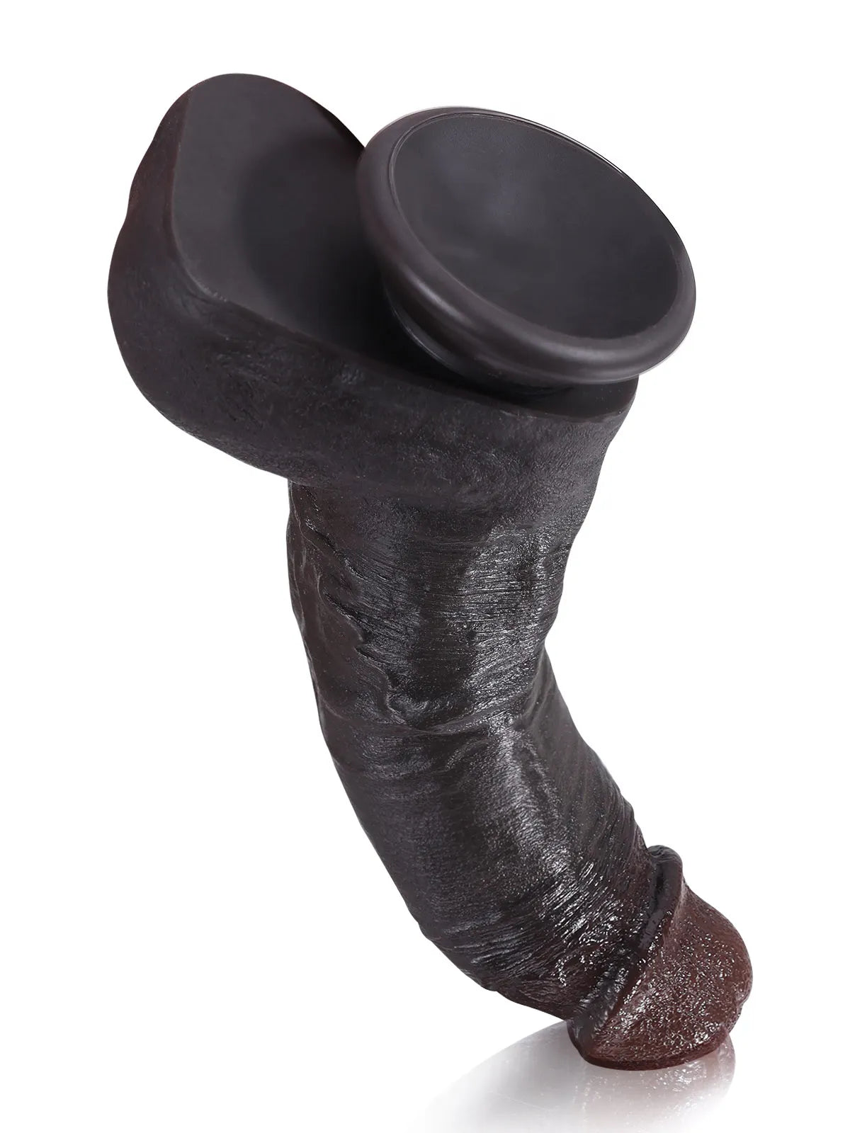 Dave - Consolador Realista Negro de Piel Suave para Principiantes - 19 cm