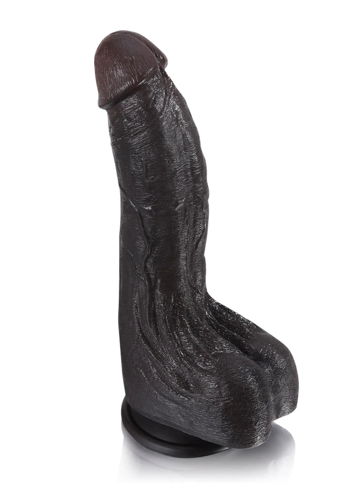 Cameron - Consolador Grande con Testículos Arrugados y Suaves - 24 cm