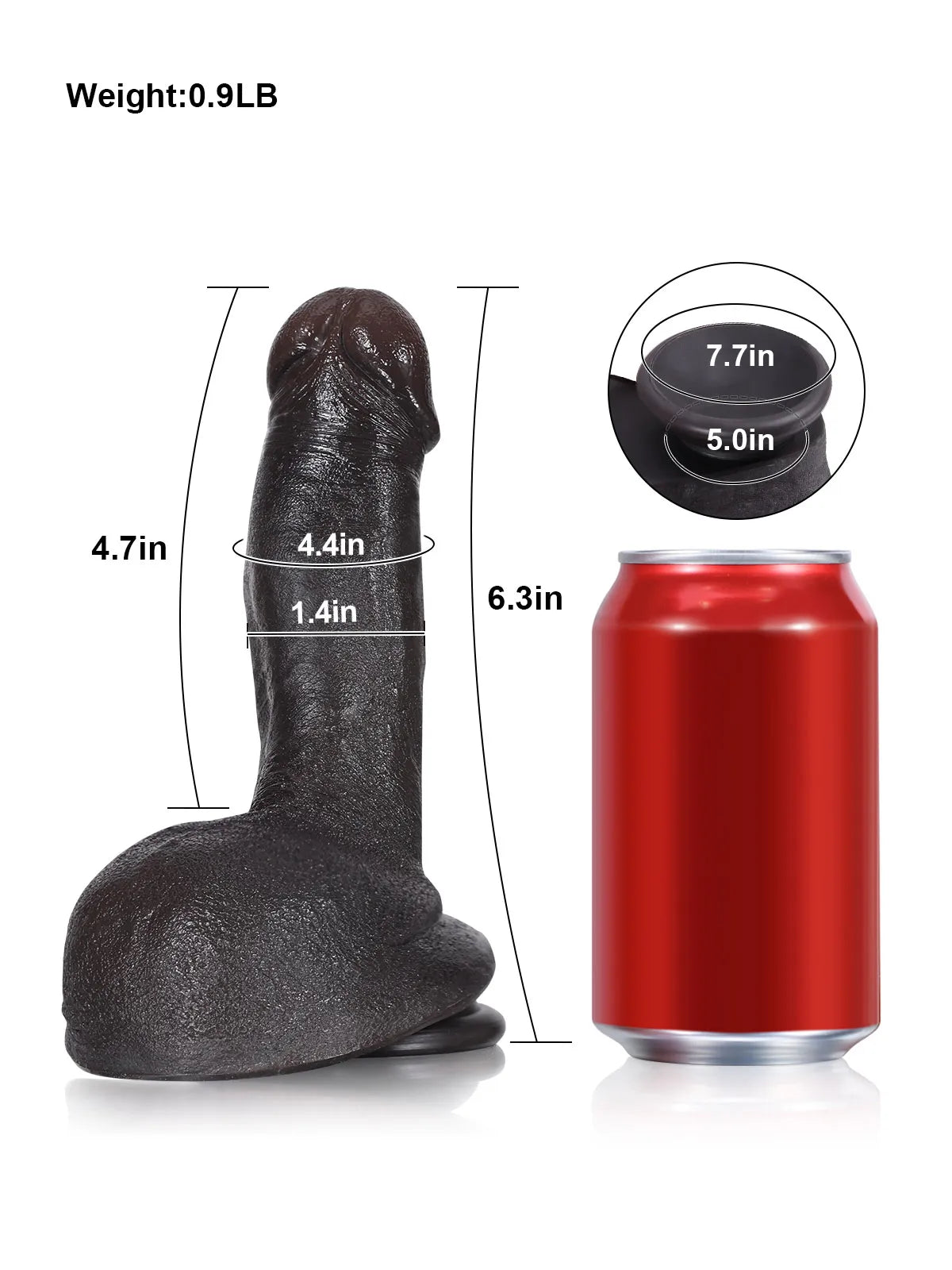 Julian - Dildo Realista Pequeño, Ideal para Principiantes - 12 cm