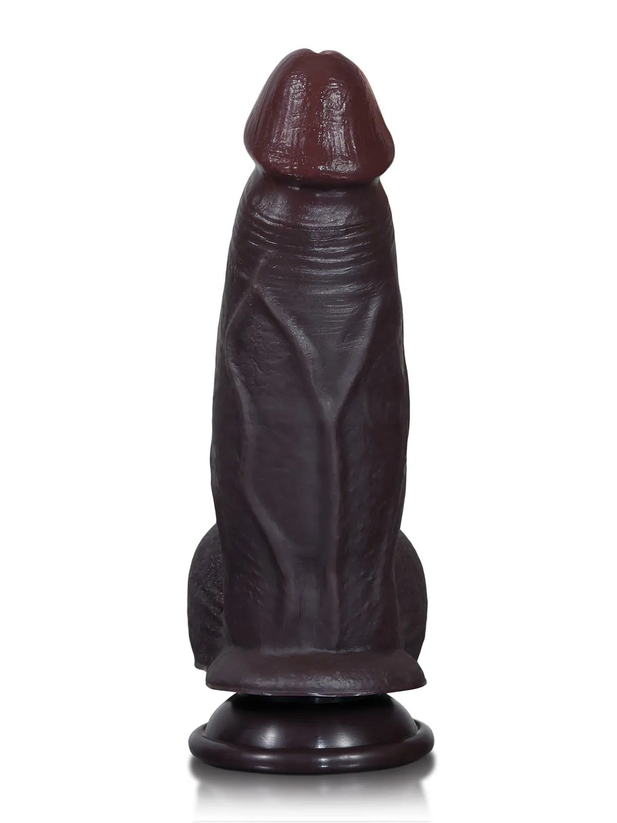 Dorian - Consolador Negro Más Ancho en el Centro - 20,3 cm