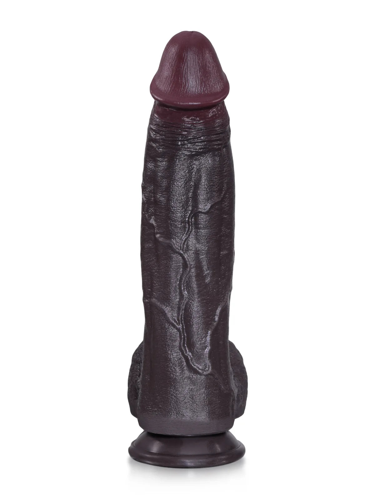 Henry 27,4 cm Dildo Negro Vibrador con Punta Afilada y Cuerpo Ancho