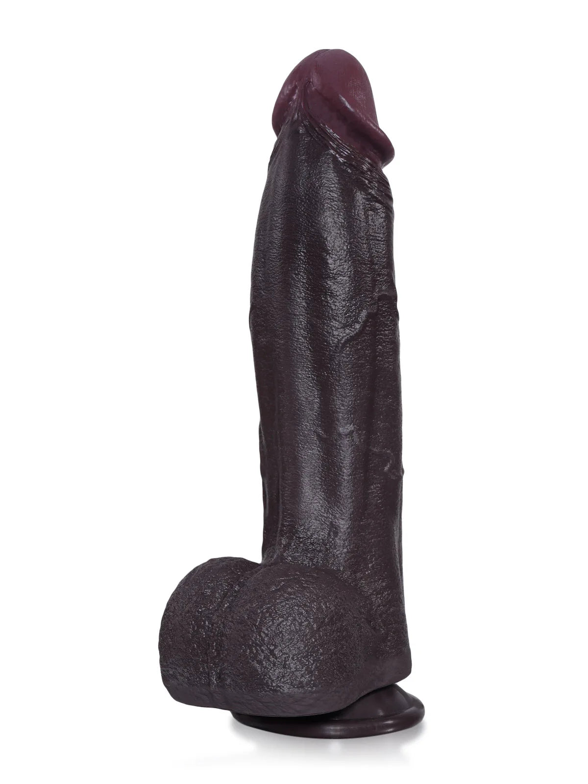 Henry 27,4 cm Dildo Negro Vibrador con Punta Afilada y Cuerpo Ancho