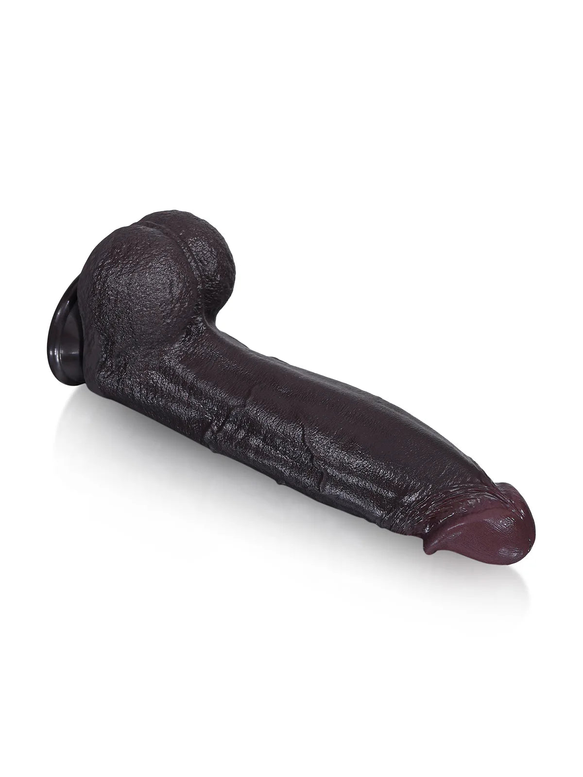 Henry 27,4 cm Dildo Negro Vibrador con Punta Afilada y Cuerpo Ancho