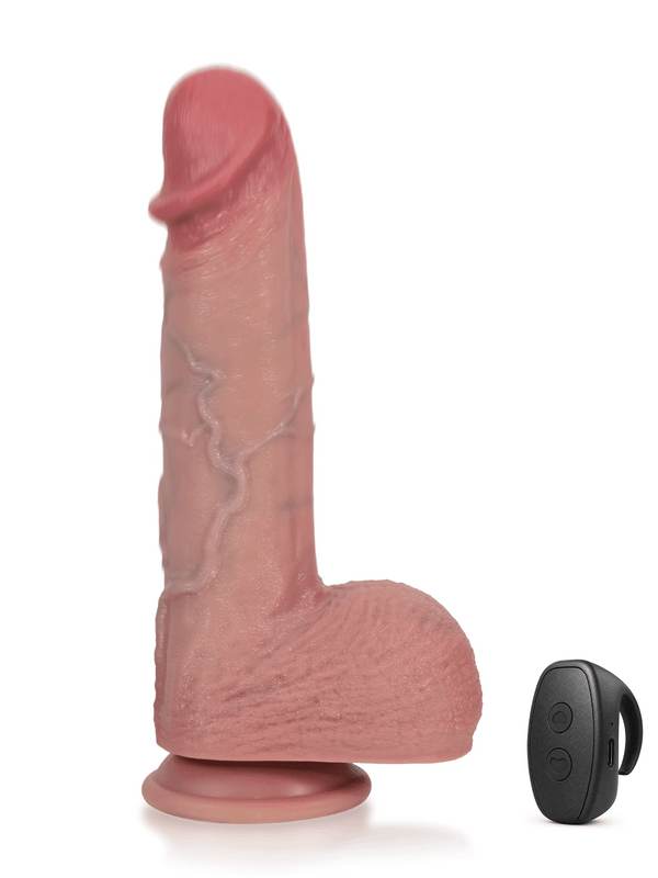 Ivan - Dildo Vibrador con Movimiento, Glande Abombado y Cresta Dorsal - 25 cm