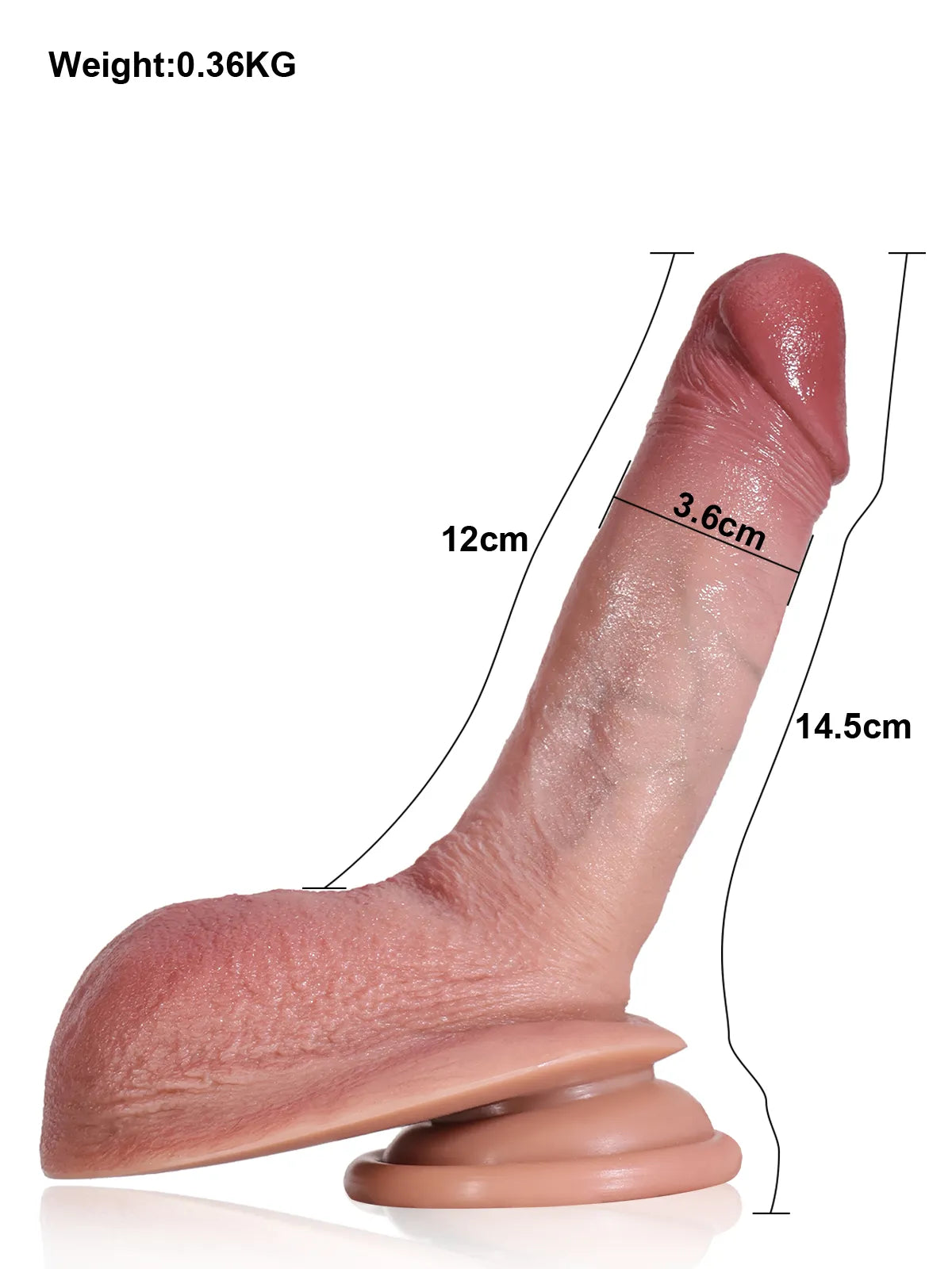 Julian Dildo Realista Pequeño, Ideal para Principiantes - 12 cm