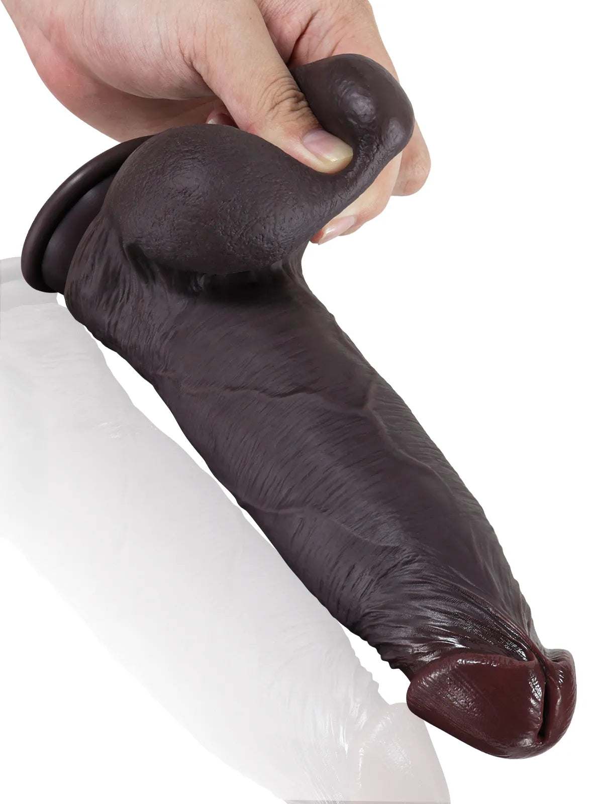 Raimundo - Consolador con Piel Deslizante y Testículos Móviles, Extra Grueso - 23,3 cm
