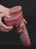 Rafael - Consolador Potente con Empuje y Vibración de Piel Realista - 20,5 cm